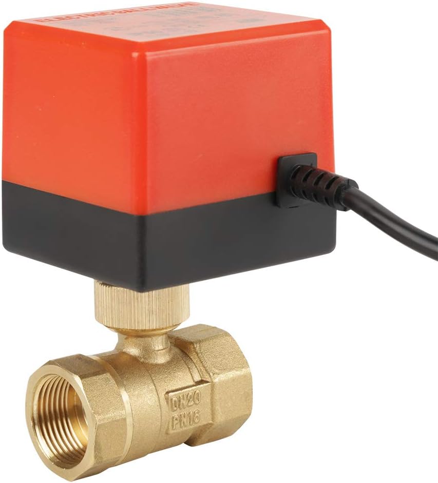 DC 12V G3 / 4 "DN20 Messing 2-Wege-Motorventil mit elektrischer Kugel für die Durchflussregelung, mo