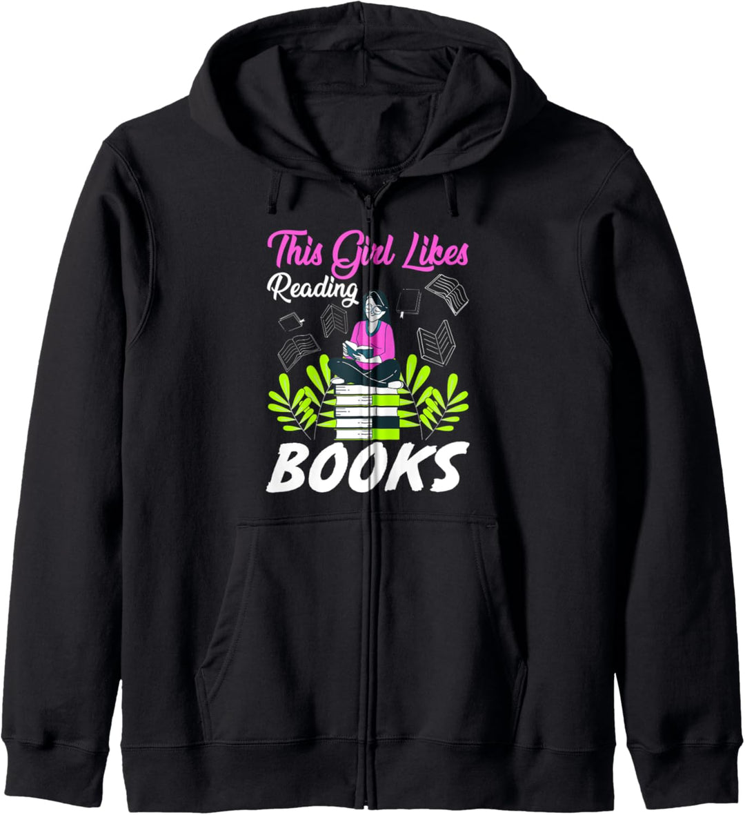 Dieses Mädchen liest gerne Bücher Kapuzenjacke