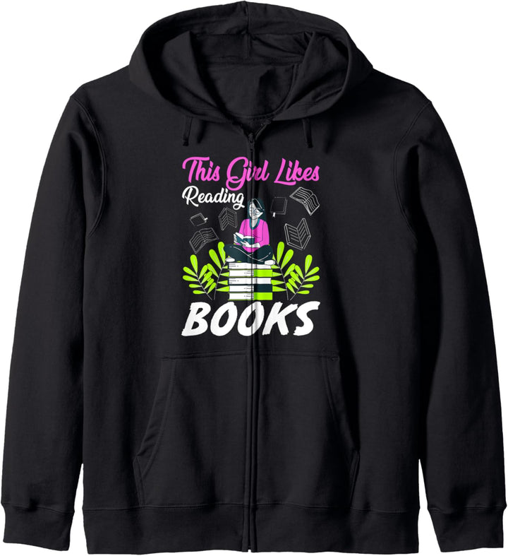 Dieses Mädchen liest gerne Bücher Kapuzenjacke