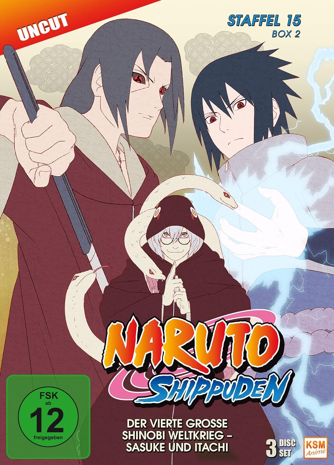 Naruto Shippuden - Staffel 15 - Box 2 (Folgen 555-568, Uncut) [3 Disc Set], DVD