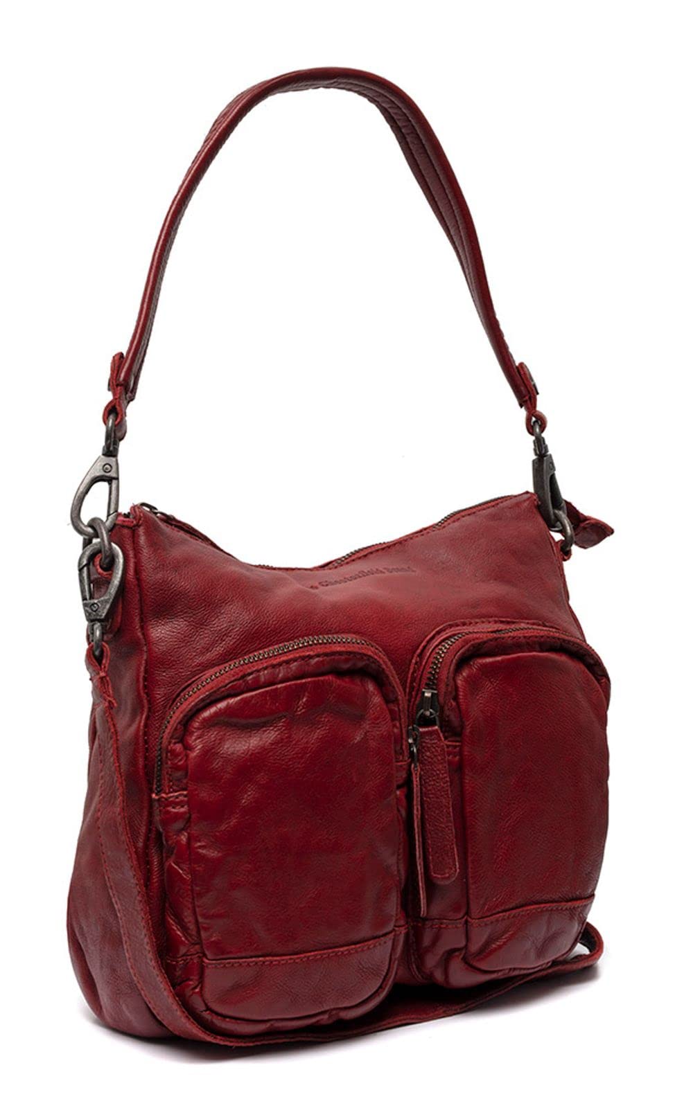 The Chesterfield Brand Washed Nitra Schultertasche Leder 29 cm