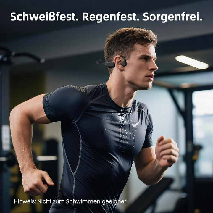 HIFI WALKER Open Ear Knochenschall Kopfhörer Bluetooth 6.0, IPX5 Schweissfest Bone Conduction Kopfhö