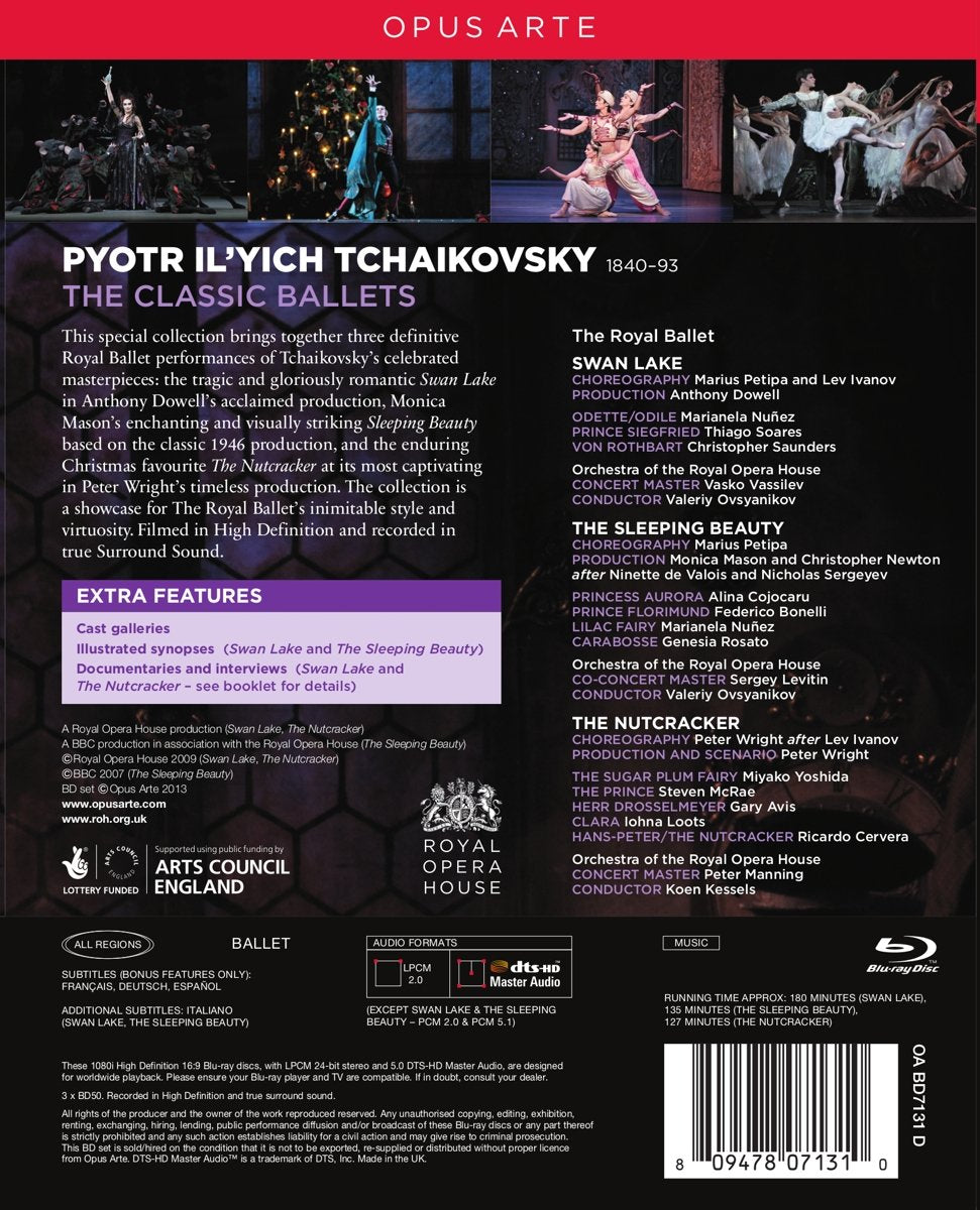 Tschaikowsky: The Classic Ballets Box, Blu-ray