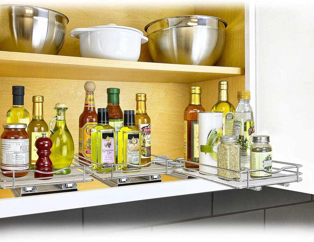Lynk PROFESSIONAL® Gewürzregal-Organizer zum Herausziehen für Schrank, 21,6 cm Breite, ausziehbares