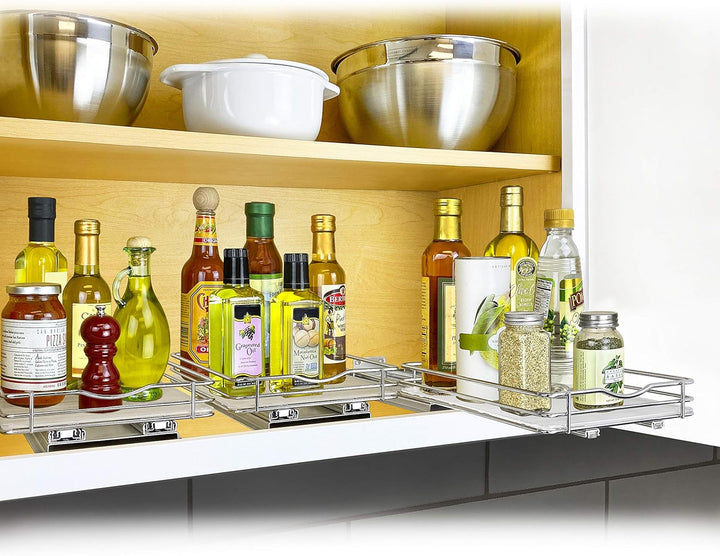 Lynk PROFESSIONAL® Gewürzregal-Organizer zum Herausziehen für Schrank, 21,6 cm Breite, ausziehbares