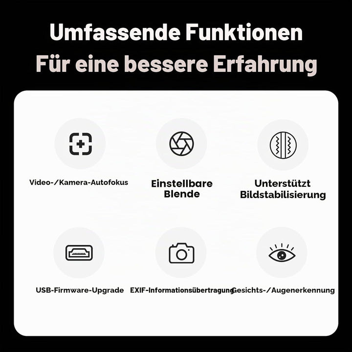 7artisans EF-FX Objektivadapter Autofokus Objektiv Speedbooster Konverter Ring kompatibel mit Canon