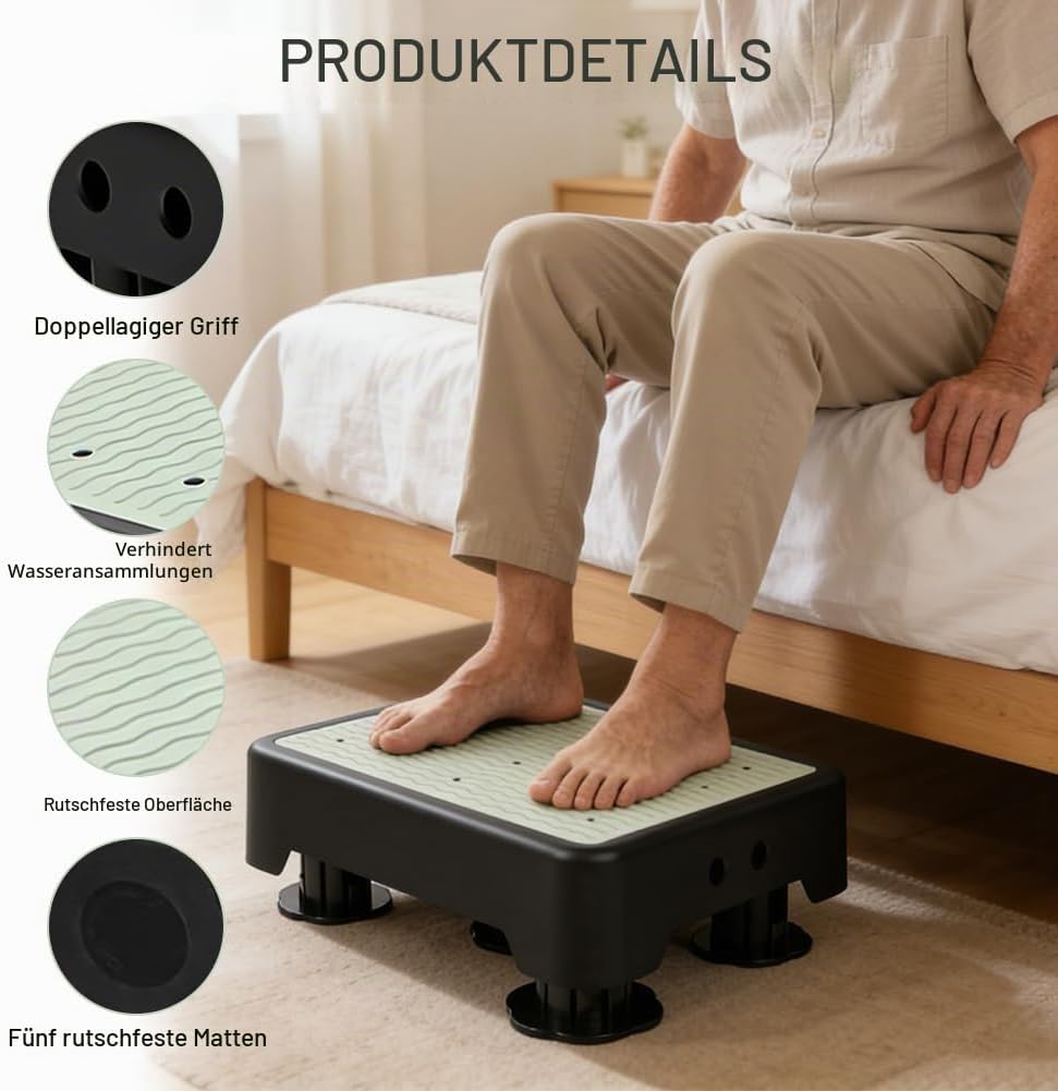 Half Step Hocker, rutschfest Halbstufe, Nachleuchtende Trittstufe, Trittstufe Indoor &amp; Outdoor, Stei