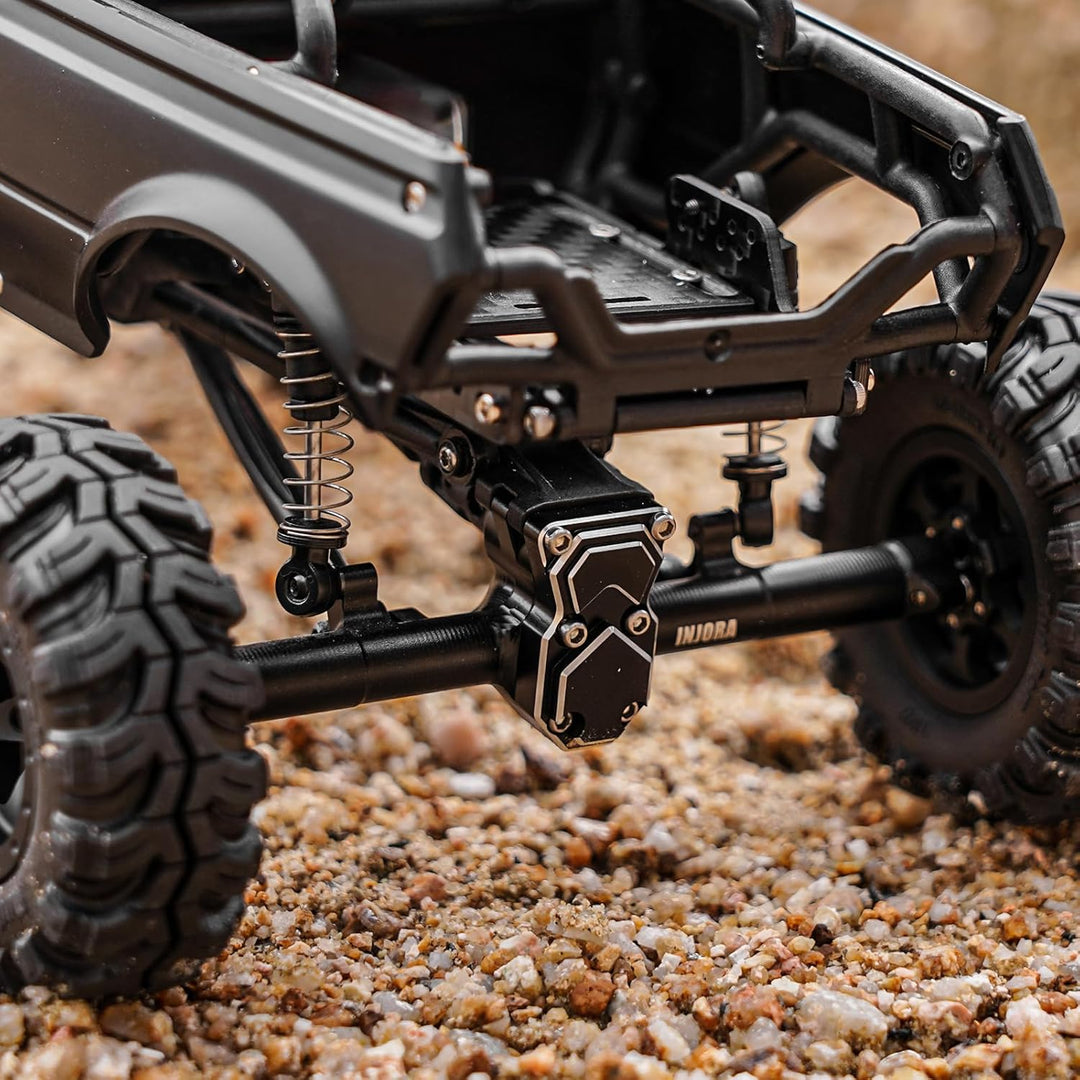 INJORA Vorder- und Hinterachse ProSteer Doppelgelenk Achse für 1/24 RC Crawler Axial SCX24 Upgrade