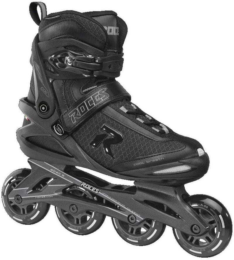 Roces Herren ICON Inline-Skates, Black-Dark-Charcoal 36, 36