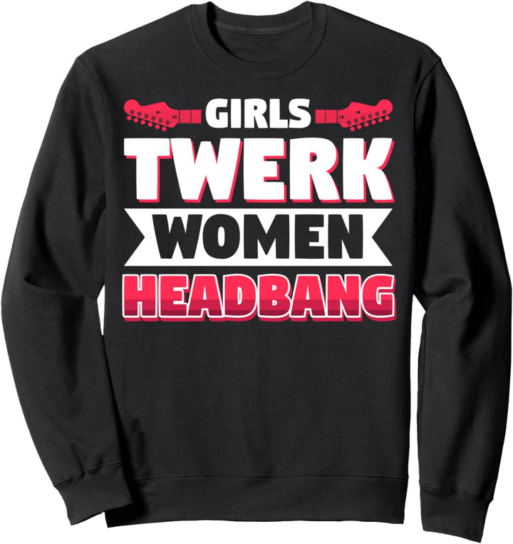 Heavy Metal Und Goth Metaller Headbang Sweatshirt