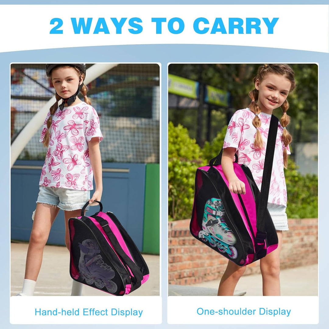 SLTAXAR Rollschuh Tasche Inliner Tasche Kinder Skatertasche Schlittschuhe Tasche für Inliner Ice Ska