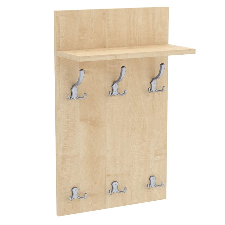 80x50 | MEDI Garderobenpaneel Wandgarderobe Garderobe Wandpaneel Kleiderstange ALUMINIUM | AHORN 80x