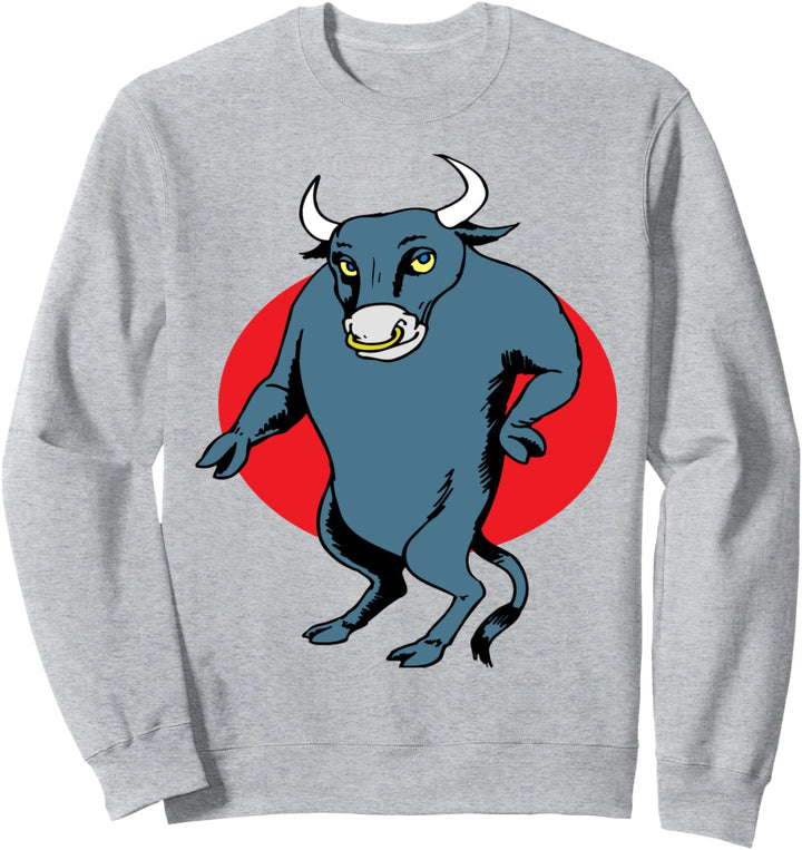 Stierkarikatur Sweatshirt