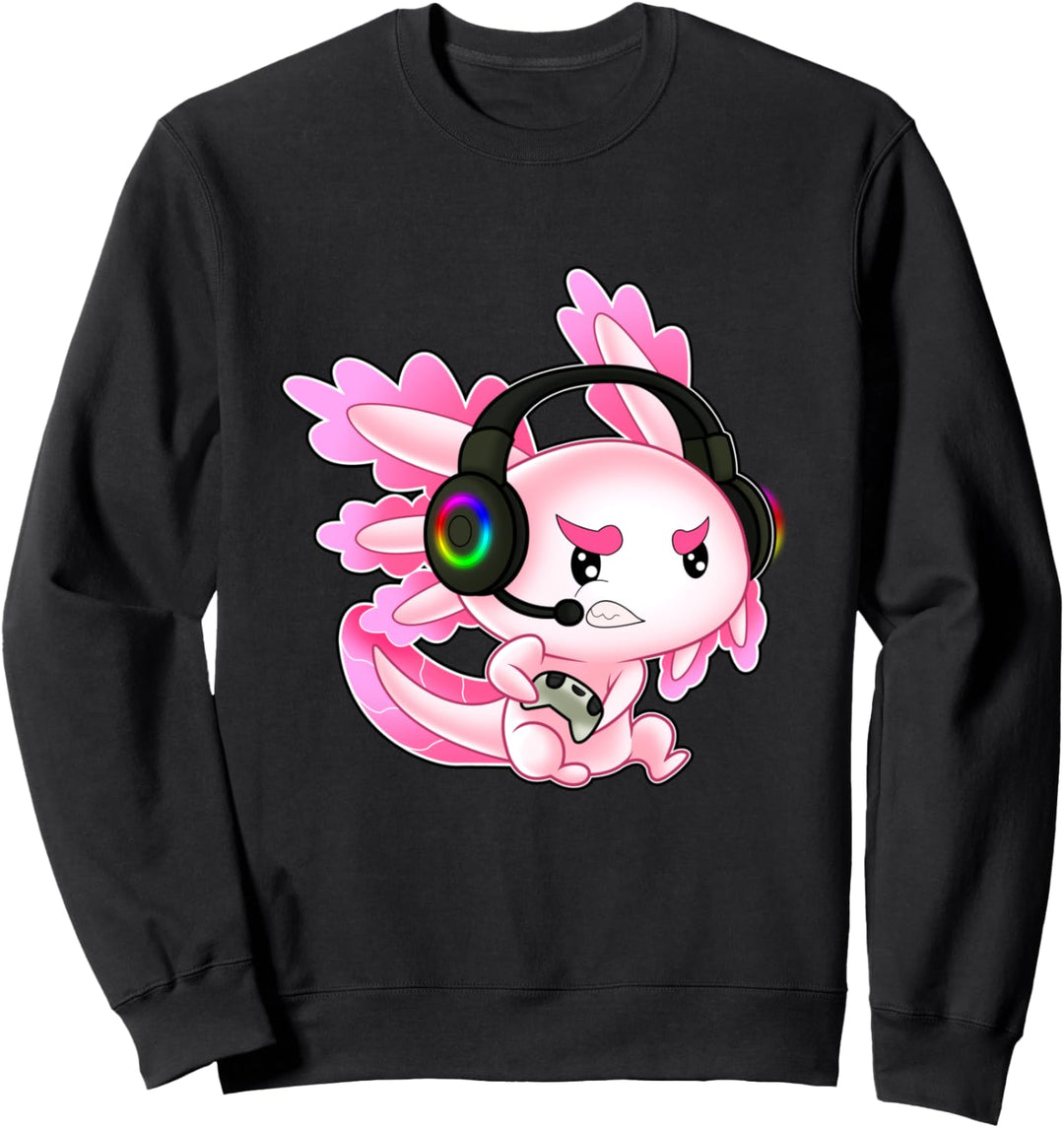 Gaming Axolotl Ambystoma Mexicanum mexikanische Walking Fish Sweatshirt