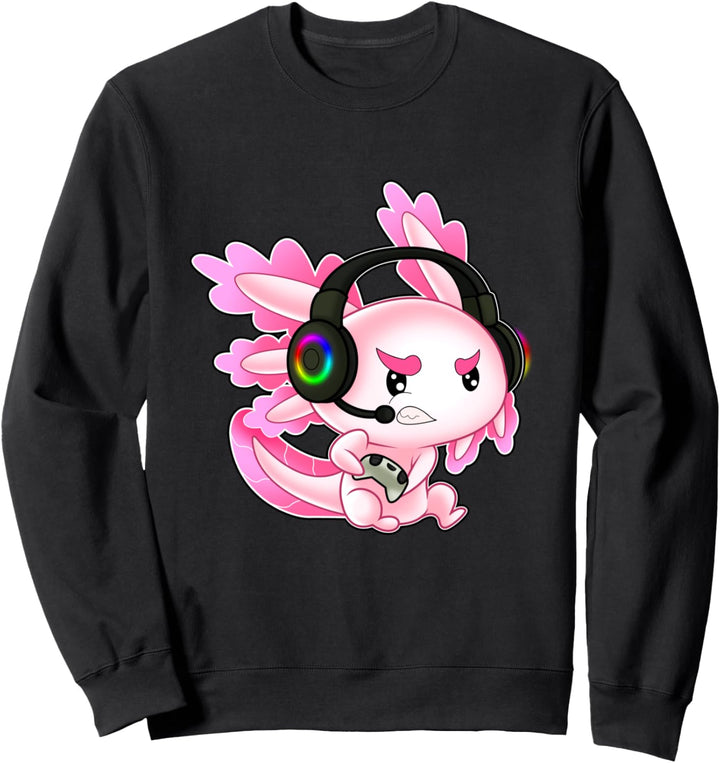 Gaming Axolotl Ambystoma Mexicanum mexikanische Walking Fish Sweatshirt