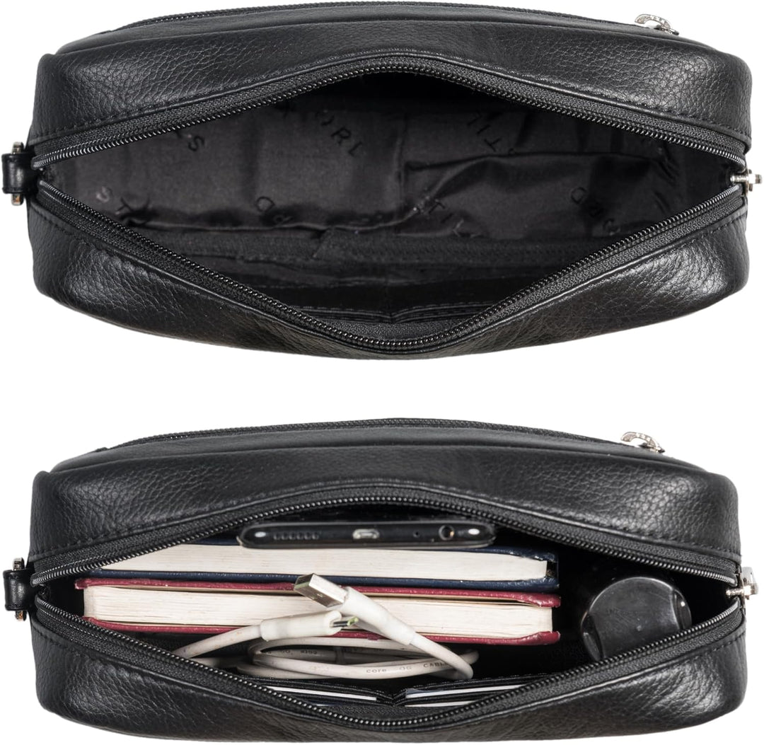 STILORD "Larkin Herren Handgelenktasche Leder Organizer kleine Ledertasche Herren Tasche XXL Reisege