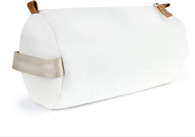 360° Kulturbeutel Tonne aus Segeltuch, Unisex Kulturtasche, Waschtasche Kosmetikbeutel, weiss Zahl g