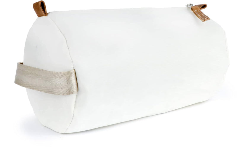 360° Kulturbeutel Tonne aus Segeltuch, Unisex Kulturtasche, Waschtasche Kosmetikbeutel, weiss Zahl g