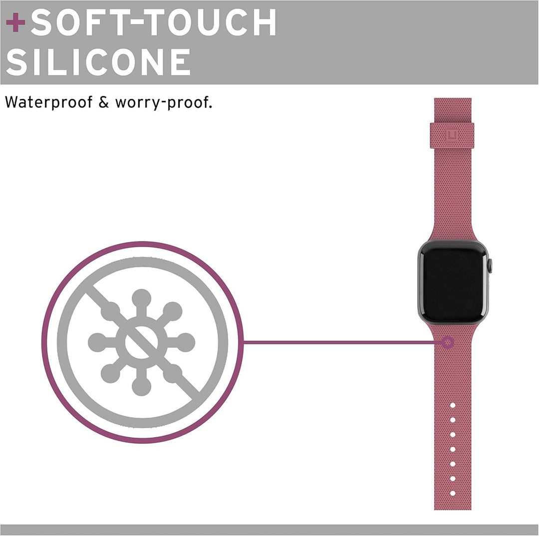 U by UAG [U] Dot Strap Silikon Armband für Apple Watch 38mm / 40mm [Watch SE, Series 6 / Series 5 /