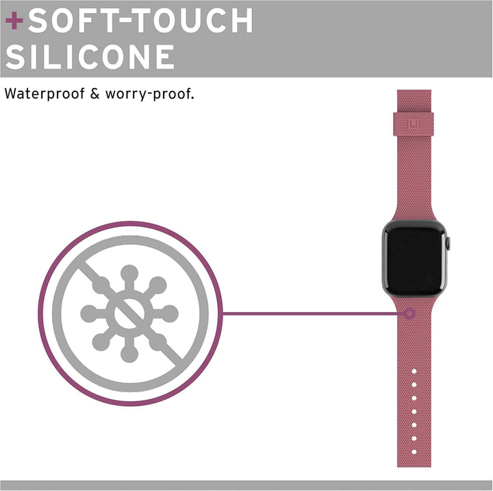 U by UAG [U] Dot Strap Silikon Armband für Apple Watch 38mm / 40mm [Watch SE, Series 6 / Series 5 /