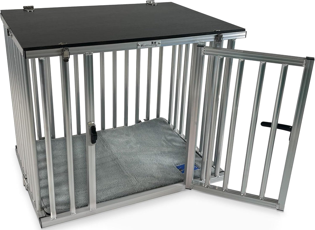 Callieway Faltbare/Klappbare ALU DOGBOX/Hundebox/Transportkäfig klappbar (XLarge), XLarge