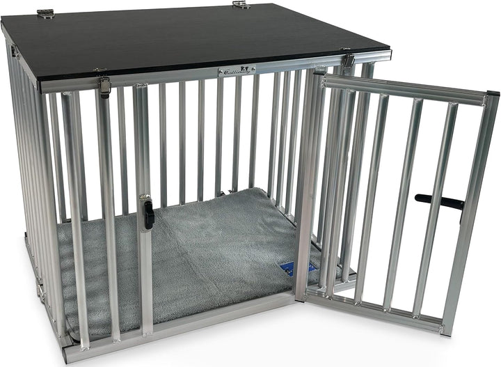 Callieway Faltbare/Klappbare ALU DOGBOX/Hundebox/Transportkäfig klappbar (XLarge), XLarge