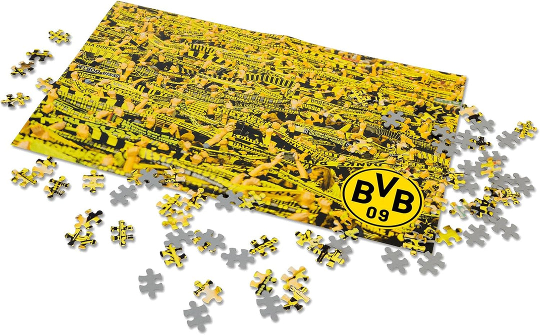 Borussia Dortmund Unisex Jugend BVB Puzzle 1000 Teile, schwarzgelb, 72x45cm