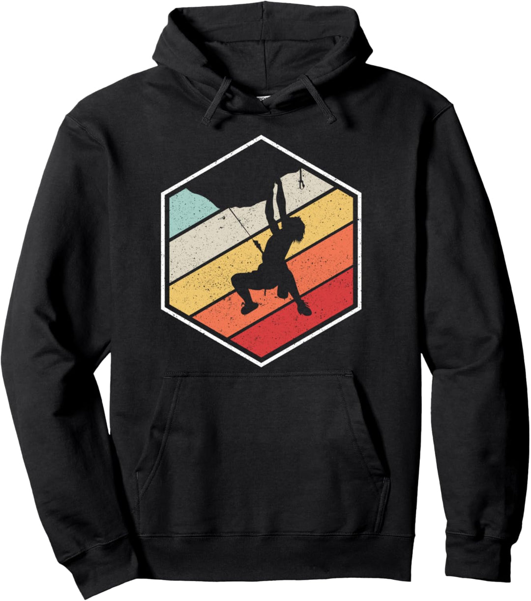 Berge Natur Vintage Klettern Bouldern Geschenk Pullover Hoodie