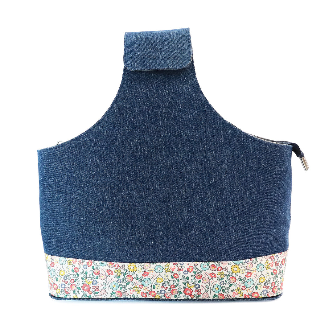 KnitPro K12800 Handgelenktasche Handtasche, Denim, Blau, 38 x 36 x 10 cm 38 x 36 x 10 cm Retro, 38 x