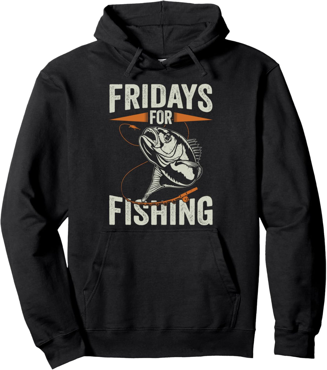 Fridays for Fishing Team Fischer Angler Geschenk Pullover Hoodie