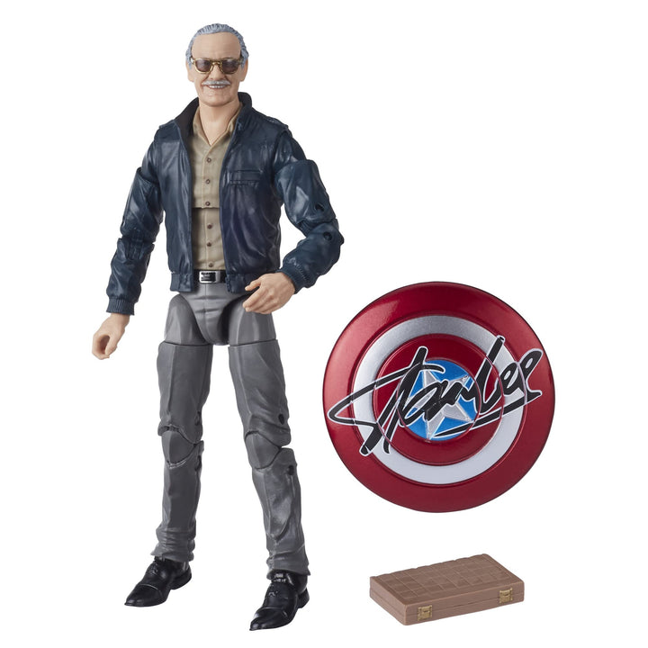 Hasbro Marvel Legends Series 15 cm grosse Stan Lee Action-Figur zu Marvel‘s The Avengers, enthält 2