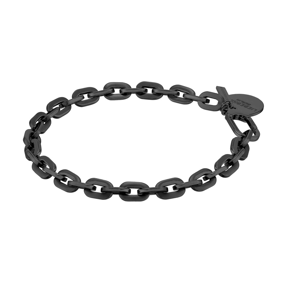 LIEBESKIND -Kettenarmband Edelstahl LJ-0418-B-21 Schwarz, Schwarz