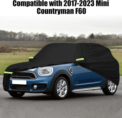 Autoabdeckung Passend für Mini Countryman F60(2017-2024), wasserdichte Vollgarage Autoplane mit Reis