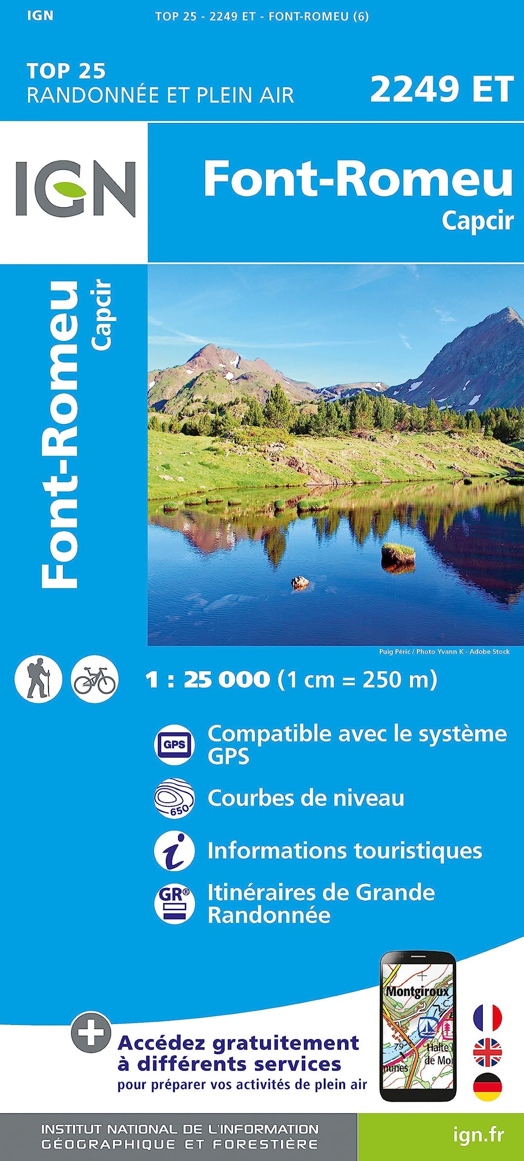 2249ET Font Romeu Capcir (TOP 25), Karte