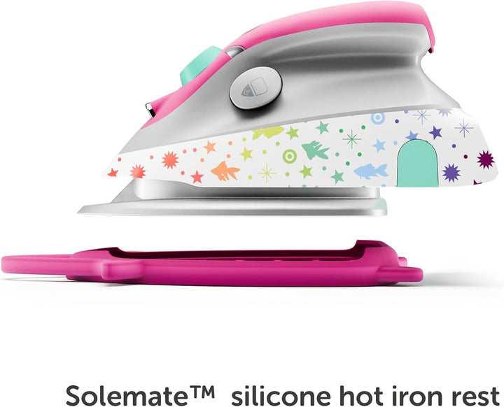 oliso M3Pro Textile Compact Fabric Project Dampfbügeleisen mit Solemate Heissbügeleisenablage, Tula