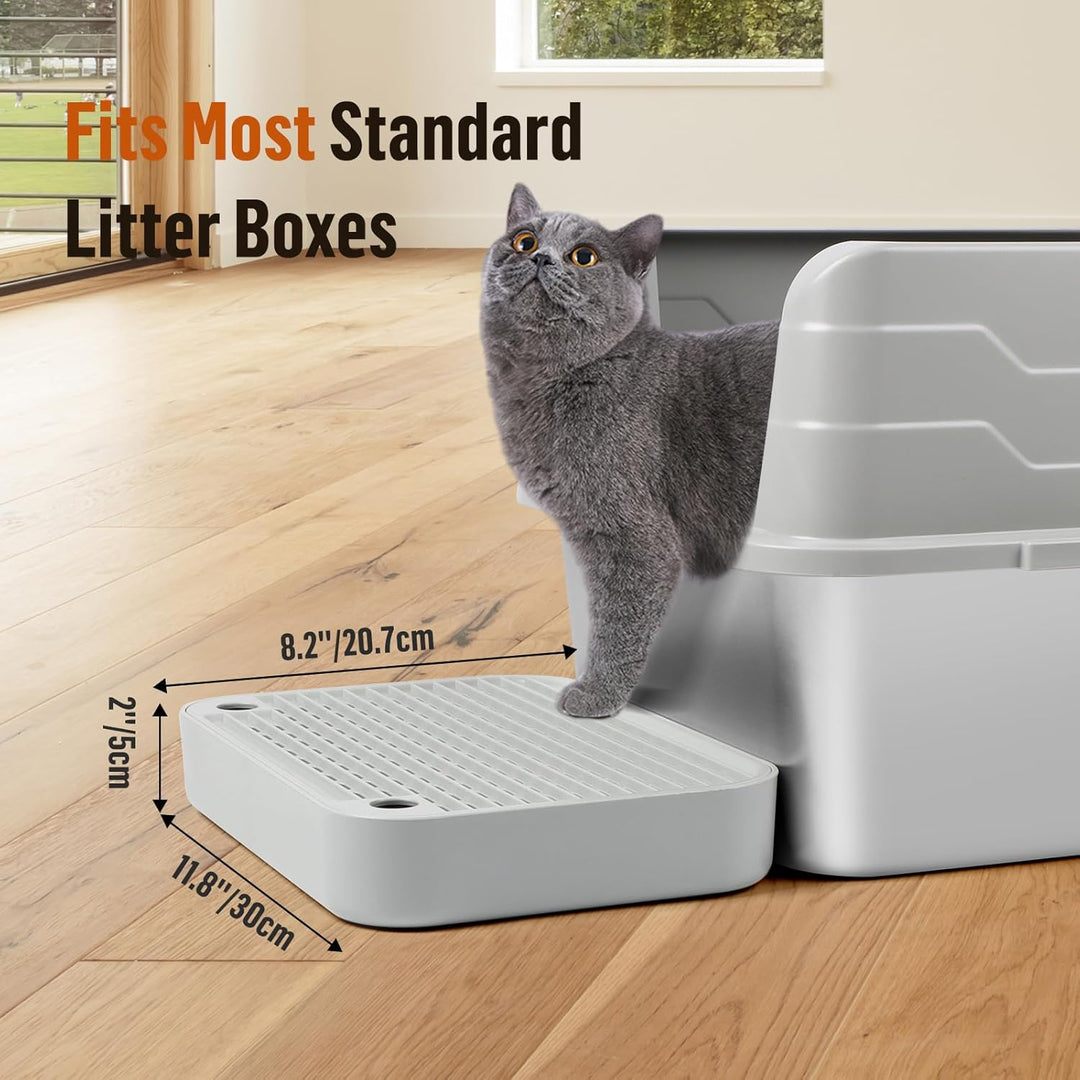 Katzentreppe, Katzentoilette Rampenmatte mit Filterfunktion, Katzen Stufen für automatische selbstre
