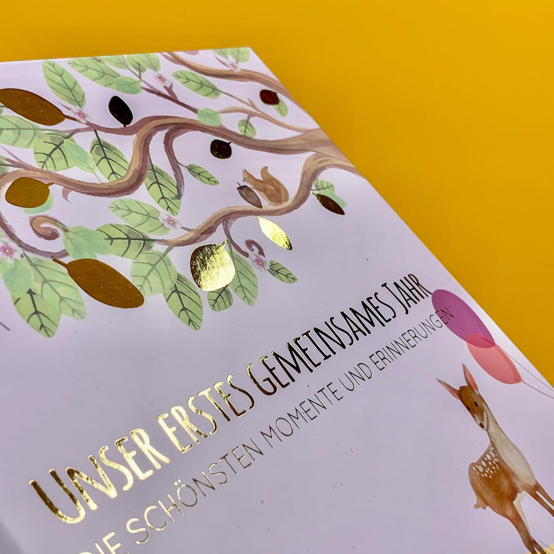 Babyalbum - UNSER ERSTES GEMEINSAMES JAHR (rosé): Die schönsten Momente und Erinnerungen - Erinnerun