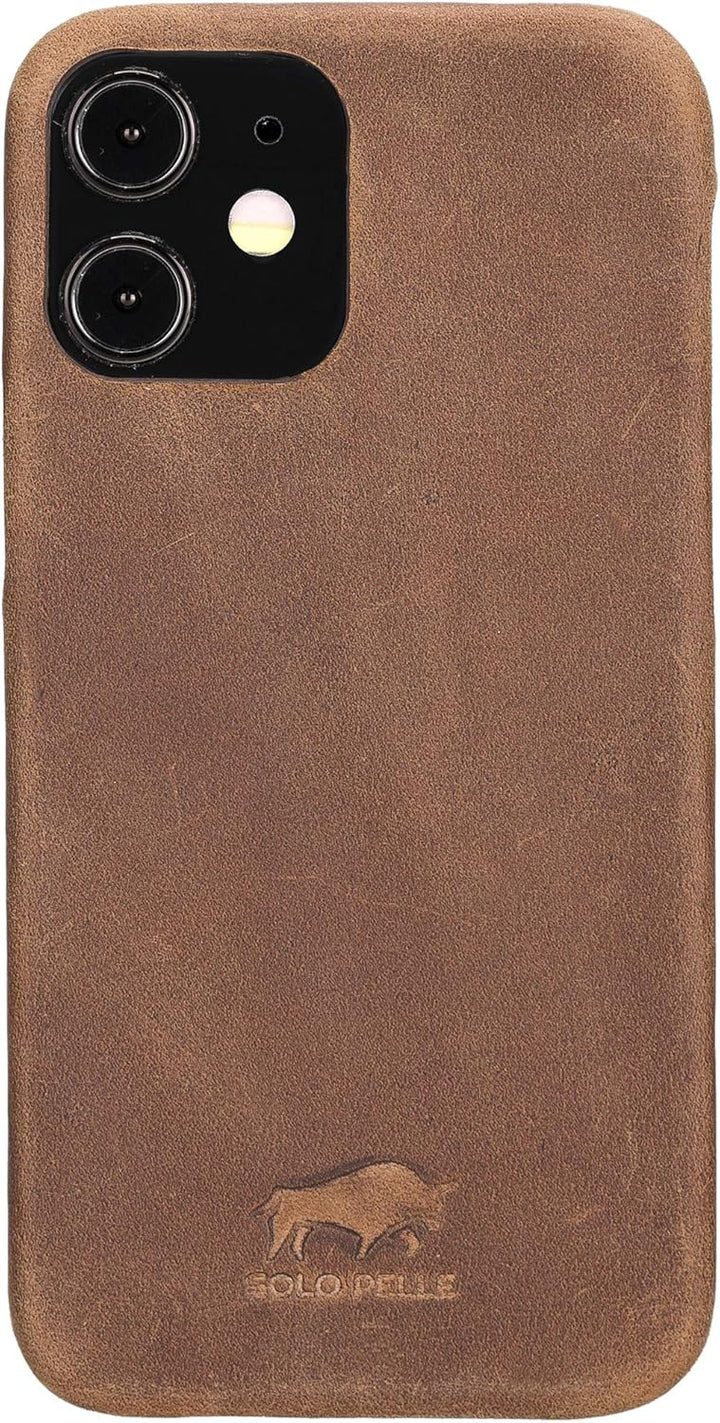 Solo Pelle Lederhülle für das Apple iPhone 12 Mini in 5.4 Zoll Princeton Case Leder Hülle Ledertasch