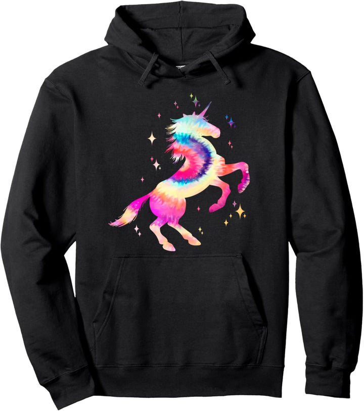 Einhorn Tie Dye Regenbogen Hippie Kostüm Hippie Pullover Hoodie