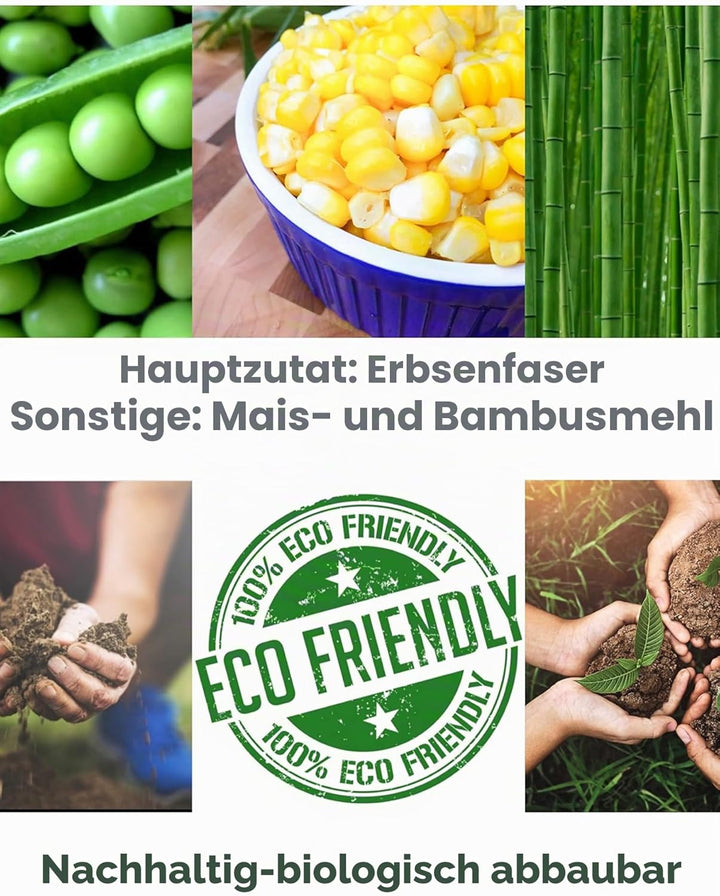 Tofu Katzenstreu, klumpendes Kätzchenstreu, spülbar, Erbsfaser, staubfrei, geruchskontrollierend, ge