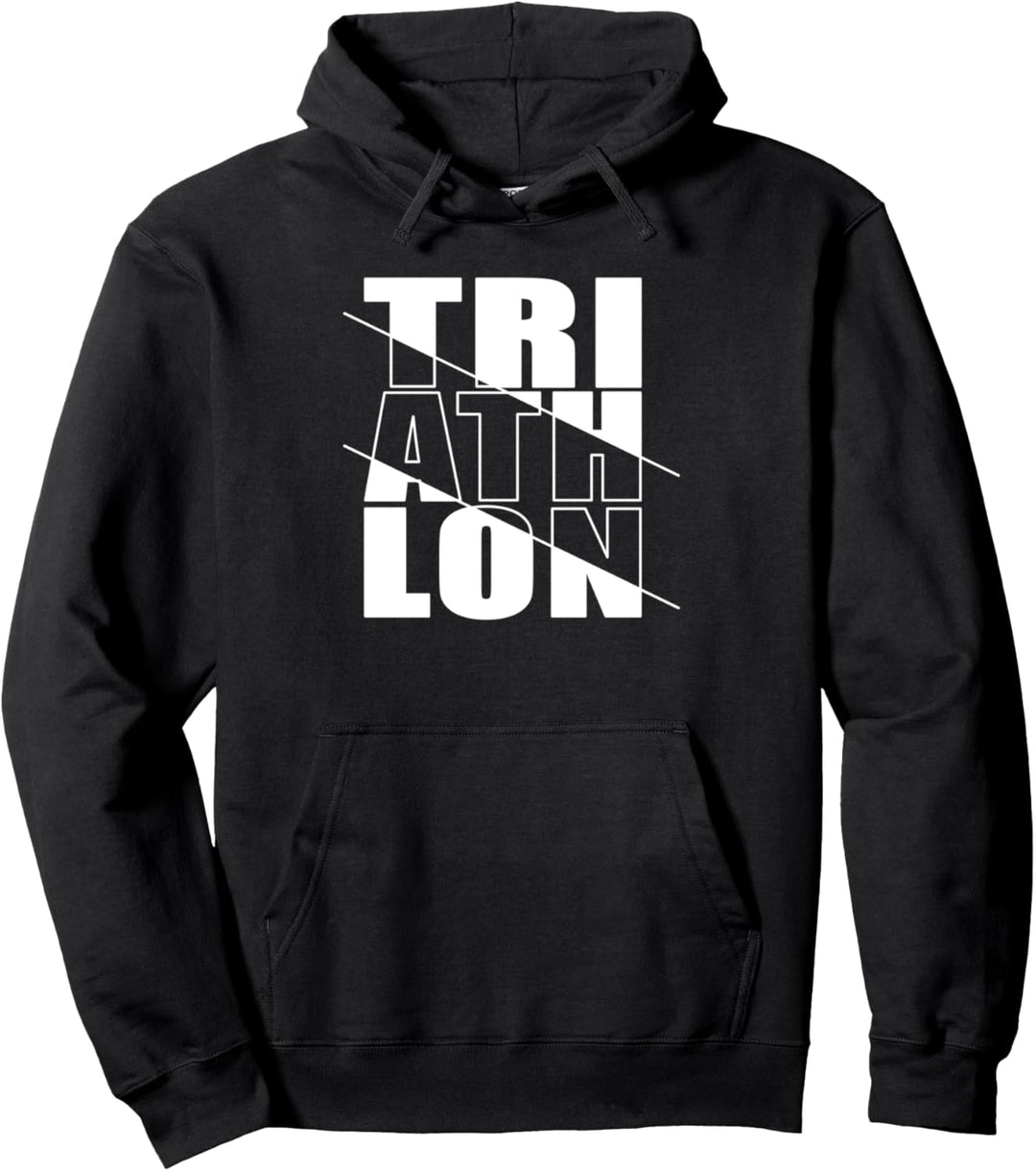 Swim Bike Run, Triathlon Pullover Hoodie