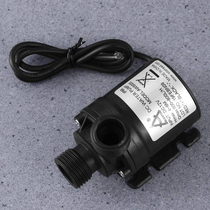 UEETEK DC 12V 800L / H 5M Brushless Tauchwasserpumpe für Brunnenpool Solarumlaufsystem Wasserzirkula
