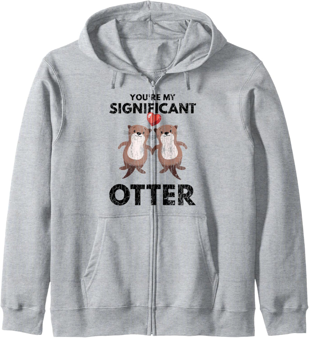 Lustiges Niedliches Signifikantes Otter Design für Ihn Sie Kapuzenjacke