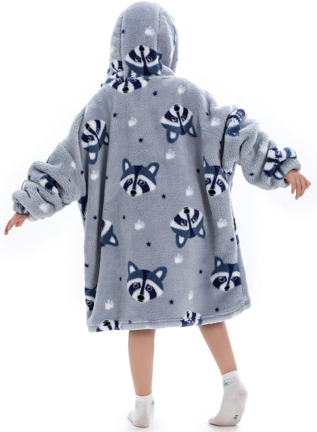 Kinder Übergrosse Kapuzenpullover,Super Weich Warmes Bequeme Tragbare Decken Sweatshirt für Mädchen