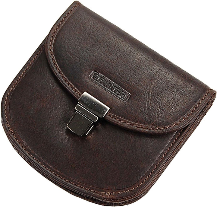 Branco Damen Geldbörse Leder Damenbörse Börse Portemonnaie Geldbeutel GoBago (Braun), Braun