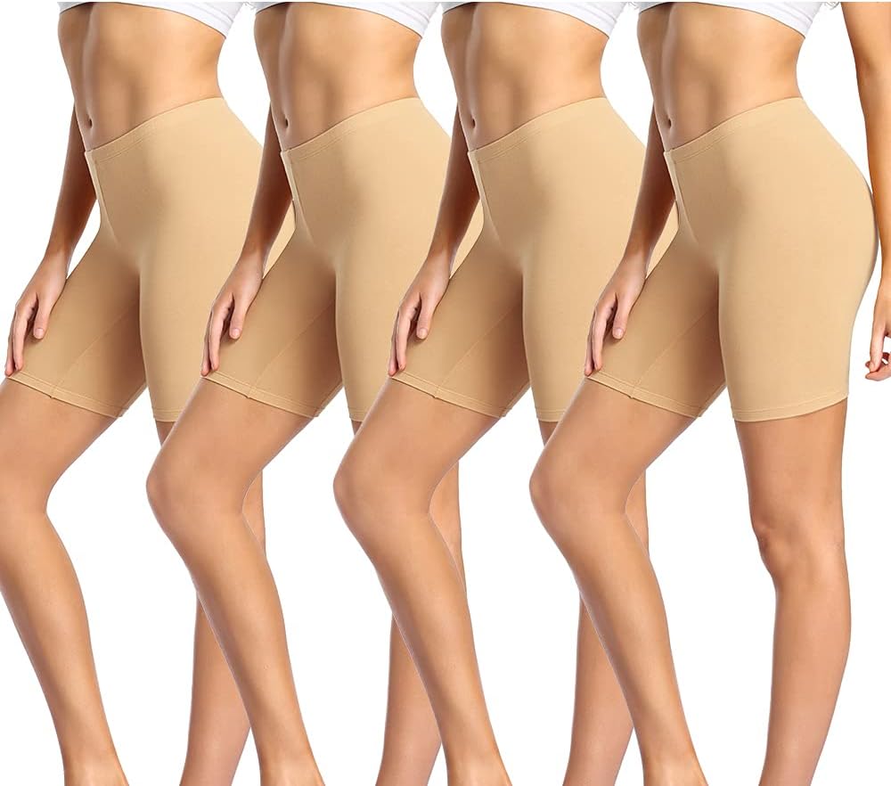 wirarpa Radlerhose Damen Kurz Baumwolle Boxershorts Unter Kleid Rock Unterhosen mit Bein Anti Scheue