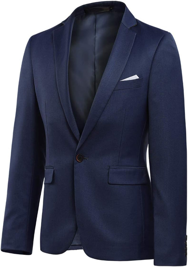 Allthemen Sakko Herren Slim Fit EIN Knopf Anzugjacke Herren Blazer für Business Hochzeit Freizeit XS