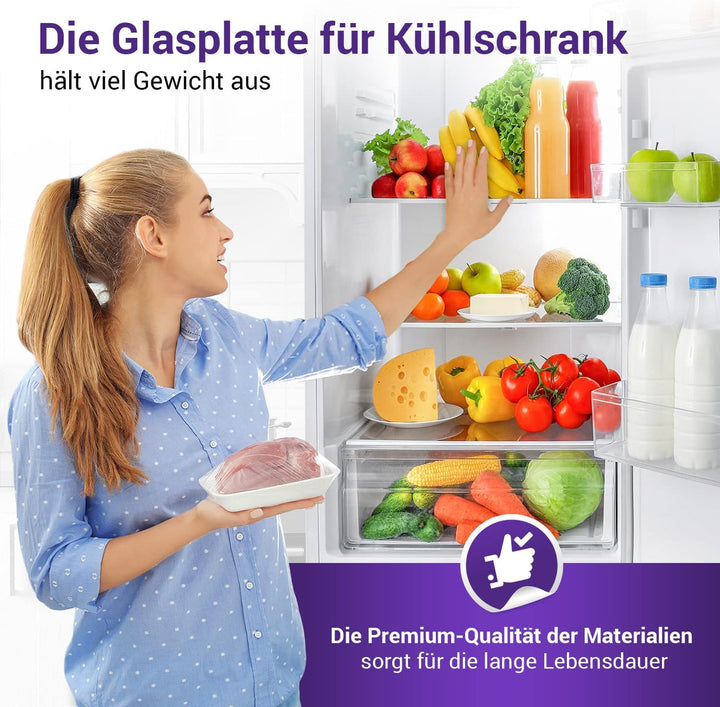 Kühlschrank Glasplatte Ersatz für AEG Kühlschrank Einlegeboden Glas 225153106/3 - Regal Kühlschrank