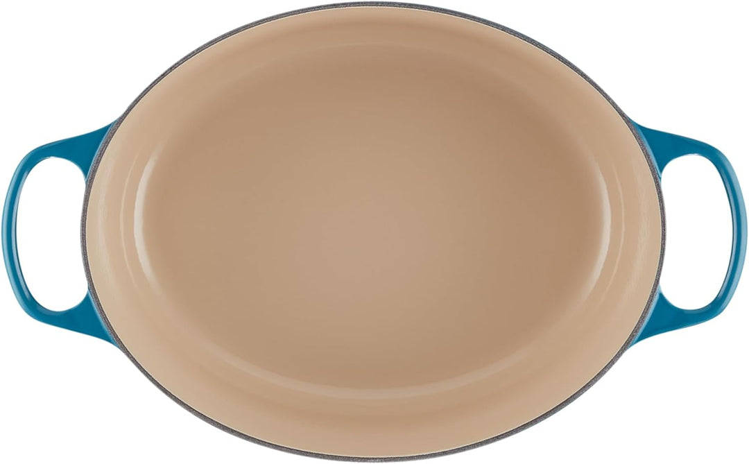 Le Creuset Signature Gusseisen-Bräter mit Deckel, Ø 31 cm, Oval, Für alle Herdarten und Induktion ge