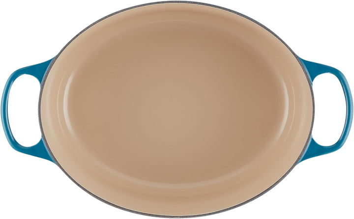 Le Creuset Signature Gusseisen-Bräter mit Deckel, Ø 31 cm, Oval, Für alle Herdarten und Induktion ge